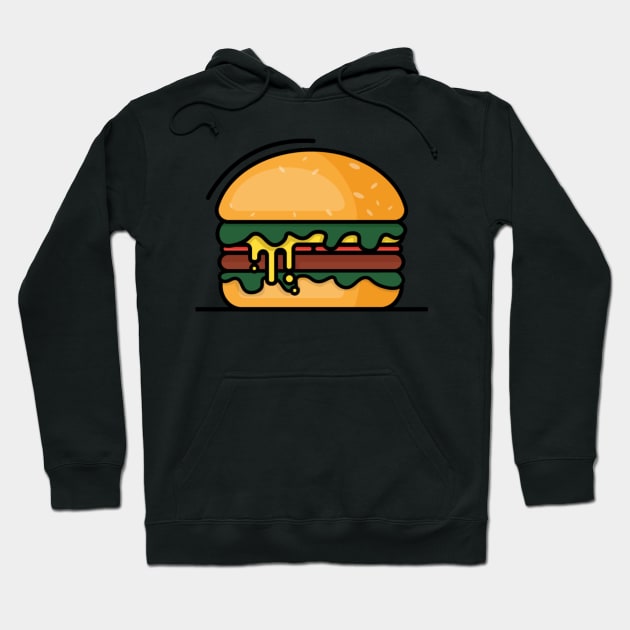 Burger Lover Hoodie by Vladimir Plazen